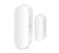 For Smart Door Sensor Wireless WiFi Contact Switch for Home Security, Low Power Battery Operated Entry Alarm with App Control, Compatible with For Smart Hub Systems, White(WIFI)