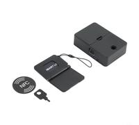 for Smart Drawer Lock PC Material Keyless Entry 9cm for Smart | Keyless for rfid NFC for access, fits standard cabinets, black sl inish, secure entry, no keys needed