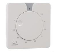for Smart Electric Underfloor Heating Thermostat WiFi Programmable Room Controller 16A Touch Screen Digital Temperature Regulator for Bathroom Bedroom 86mm Wall Mount White