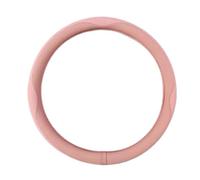For Smart For Forfour W454 2004-2006 Steering Wheel Protector Microfiber Leather Ice Silk Anti-Slip Breathable Steering Wheel Covers(Pink)