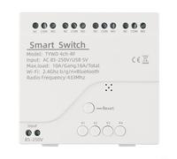 For Smart Life Supported 4CH Relay Module DC5-32V AC85-250V Input 2200W Max Power USB 5V Output For For Home Automation Projects (4CH AC85-250V with housing)
