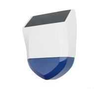 for Smart Outdoor Sound Light Alarm for tuya for zigbee Compatible Solar Powered Siren Weatherproof Security Device White 20x15cm