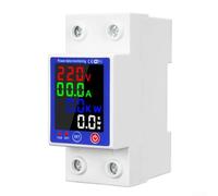 For Smart Prepaid Circuit Breaker 63A with Undervoltage Overvoltage Protection Leakage Detection Timing Functions for Home Solar Electrical Panel White