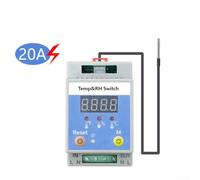 For Smart Remote Temperature And Humidity Switch 16A 20A For For Smart Life App Timing Control, Waterproof Sensor Wire For Reliable Environmental Monitoring(20A-1)