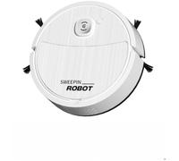 for Smart Robot Vacuum Cleaner Sweep Mop Function 1200Pa Power Dual Side Brushes for Home Office Use(White)