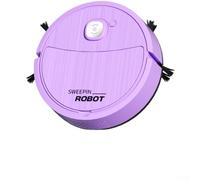 for Smart Robot Vacuum Cleaner Sweep Mop Function 1200Pa Power Dual Side Brushes for Home Office Use(Purple)