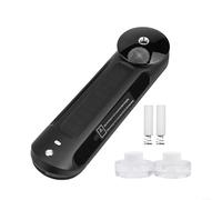 For Smart Solar Powered Car Aromatherapy Machine with Three Aroma Modes, AI Sensor Start Stop, LED Atmosphere Light Synced to Sound, and Space Saving Parking Sign Feature (Feather black)