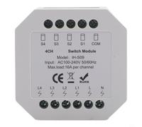 For Smart Switch Module for Tuya For Zigbee 3.0, 16A WiFi For Relay with App Remote & Voice Control, Group Timer Countdown, Auto Restore State, Compatible For Smart Life, White(Zig-bee 4 on)