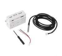 For Smart Temperature And Humidity Switch For Tuya, Dry Contact For Relay With Stainless Steel Sensor Probe, Voice Control Automation Module For Home Industrial Use(B)