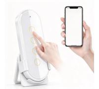 For Smart Touch Switch, 4 Gang Wall Mount For App(white) | 2.5D Tempered Glass, Fluorescent Night Light, Click/double/long Press Modes, Wall Or Desktop Mount, For Tuya App Control