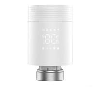 For Smart WiFi Radiator Thermostat Featuring App and Voice Control, Long Battery Life with 3 Batteries, Silent Operation, and Programmable Heating Schedule