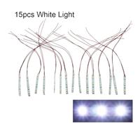 For SMD LED Strip Kit Fifteen Pieces For Pre Wired with Compatibility Across Different Voltages (12 18V) Ideal For Model Building Projects (White Light)