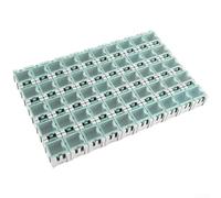 for smd Resistor Capacitor Organizer Boxes 50pcs Stackable (Gray)