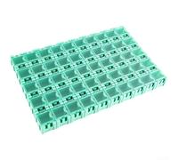 for smd Resistor Capacitor Storage Box Set of 50 for smd Resistor(Green)