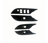 for snap-on Window Switch Panel for Toyota Hilux 2015-2024 Black | Lightweight for durable build, enhances interior style, precise fit for Hilux, smooth for surface texture, easy (Black Model)