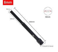for Socket Extension Bar 1/2 Inch Hex Drive Adapter 200mm for Impact Wrench, 8mm 10mm 12mm 13mm 14mm 17mm 19mm for Socket Extender, Black Metal 8mm