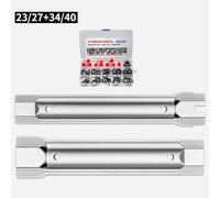 for Socket Wrench for Kitchen and Bathroom Faucets, Dual-Head Hollow Hex Wrench 23/27 mm and 35/40 mm with 6-Sided Grip and Leverage Hole for Tight Spaces 23/27+34/40 A