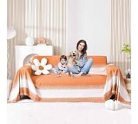 for SofaLarge Couch Throw Blanket Pet Hair Resistant AntiSlip Sofa Cover Cat & Dog Scratch Protector Corner Sofa Slipcover Cozy Couch Blanket