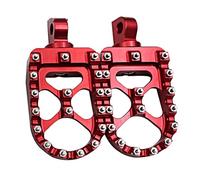 For Softail For Custom For FXSTC 1986-1999 2007-2010 For Softail For Deluxe For FLSTN 2005-2017 Offroad Foot Pegs Motorcycle Wide Fat Footrests Parts Motorcycle pedal(Red)