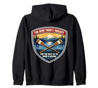 For Some There's Therapy For The Rest Of Us Rowing Crew Joke Zip Hoodie