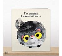 For Someone I Always Look Up To Cat - Art Card By Paul Delaney