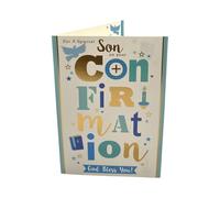 For Son On Your Confirmation Bold Lettering Design Religious Greeting Card