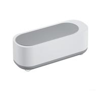 for sonic Cleaner for Jewellery Silver Gold Coins Dentures - Portable Washer with Timer Function - Compact White Unit 19x7x7.2cm(1)
