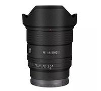 for Sony FE 20mm F1.8 G Decal Skin Vinyl Wrap Film Camera Lens Body Protective Sticker Protector Coat FE 1.8/20 G 20 1.8(Leather Black)