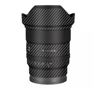 for Sony FE 20mm F1.8 G Decal Skin Vinyl Wrap Film Camera Lens Body Protective Sticker Protector Coat FE 1.8/20 G 20 1.8(Carbon Fiber Black)