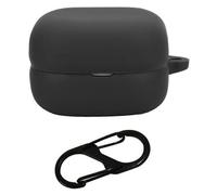 For Sony LinkBuds Open WF-L910 Case Bluetooth Earbud Silicone Cover with Anti-Lost Buckle - Black Multicolor