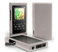 for Sony NW A55 A35 Case, Soft Silicone Protective Shell Skin Case Cover for Sony Walkman NW-A55HN A56HN A57HN A50 A55 A56 A57 A45 A46 A47 NW-A40 A35 A36 A37 A35HN A36HN A37HN (White)