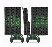 For Sony PS5 slim Console Disk Edition Carbon Fiber Full Skin Cover Sticker Host Center Decals Game Console Accessories (0038)