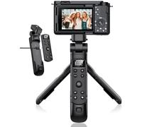 for Sony Tripod with Rechargeable Remote Control - Aodelan Wireless Shooting Grip Mini Tripod with OLED Screen for Vlogging for ZV-E10,ZV-1F,RX100 VII,a6100,a6400,a7 III,a9 II; Replace Sony GP-VPT2BT