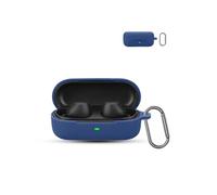 for SONY WF-C510 Wireless Earbuds,daunke Soft Silicone Protective Cover,Skin Case with Carabiner,Full Protection,Blue