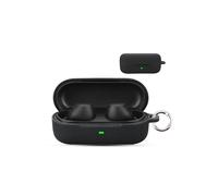 for Sony WF-C700N Wireless Earbuds,daunke Soft Silicone Protective Cover,Skin Case with Carabiner,Full Protection,Black