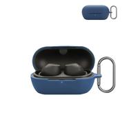 For Sony Wf C710n Earphone,Soft Silicone Protective Cover,Skin Case with Carabiner,Full Protection,Blue