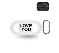 For Sony WF-C710N Truly Wireless in-Ear Bluetooth Earbud Headphones,Daunke Soft Silicone Protective Cover,Skin Case with Carabiner,Full Protection,Black