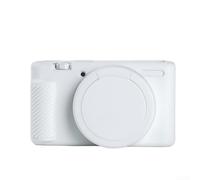 for sony ZV-1 Camera Case Silicone - Shock Absorbing Cover - Textured Grip for Content Creators - Red Protective Sleeve(white)