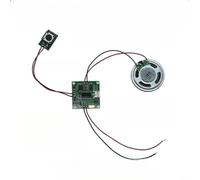 for Sound Card with Volume Control, Replaceable for Programmable Module | 4MB/8MB Memory, USB Direct Download, Button/light Trigger, Dual Power Supply, For Greeting Cards