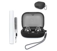 for Soundcore by Anker C30i Case Cover, Soft Silicone Protective Portable Scratch Shock Resistant Compatible with Anker Soundcore C30i Hard Shell with Cleaner Kit & Carabiner & Lanyard,Black