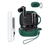 for Soundcore by Anker P40I Case, Soft Silicone Protective Portable Scratch Shock Resistant Compatible with Anker Soundcore P40I Hard Shell with Cleaner Kit & Carabiner & Lanyard,Green