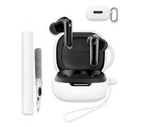 for Soundcore by Anker P40I Case, Soft Silicone Protective Portable Scratch Shock Resistant Compatible with Anker Soundcore P40I Hard Shell with Cleaner Kit & Carabiner & Lanyard，White