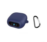 for soundcore for liberty 5 Pro Case Soft Silicone Skin - Shock Absorbing Earphone Pouch with Carabiner for Gym Outdoor Green(Dark Blue)