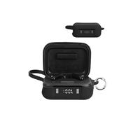 For soundcore P41i by Anker Wireless Earbuds,daunke Soft Silicone Protective Cover,Skin Case with Carabiner,Full Protection,Black