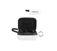 For soundcore P41i by Anker Wireless Earbuds,daunke Soft Silicone Protective Cover,Skin Case with Carabiner,Full Protection,White