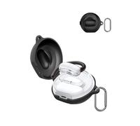 For Soundcore V40i by Anker Wireless Earbuds,daunke Soft Silicone Protective Cover,Skin Case with Carabiner,Full Protection,Black