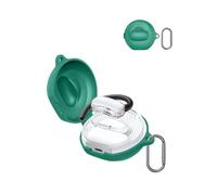 For Soundcore V40i by Anker Wireless Earbuds,daunke Soft Silicone Protective Cover,Skin Case with Carabiner,Full Protection,Green