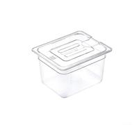For Sous Vide Container with Lid 6L 11L Options Low Temperature Slow Cooker Pot Water Bath Tank Clear with Measurement Scale Non Slip Base for Sous Vide Culinary Precision Cooker(11L)