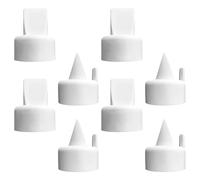 for Spectra Duckbill Valves, Replacement Duckbill Valve Parts, 8-Piece Set for Spectra S1 S2 9 Plus Synergy Gold, Duckbill Silicone Valves with Handles for Breast Pump Maintenance, White Silicone Valv