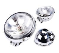For Spo&rtster XL 883 1200 X48 Motorcycle Headlight Universal DC 12V Headlamp Chrome Running Light Motorcycle Headlight Headlamp